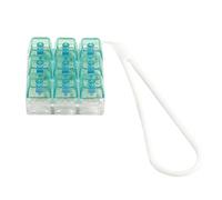 ULIJTH Testeur de clavier mécanique transparent à 9 touches - Cordon en silicone - Jouet anti-stress pour bureau, maison, voyage