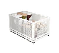 ULIKEUS Organisateur de tiroir pour placard de rangement coulissant autocollant pour garde-manger en acier au carbone à haute résistance avec poignée pour cuisine, salle de bain et maison