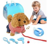 Ulikey Chien Électronique Peluche, Jouet Chien Interactif Enfant, Marche, Aboie et Remue Sa Queue, Jouet d'Éducation Précoce et Cadeau d'Anniversaire pour Enfant 3+ Ans