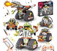 Ulikey Technic Robot Télécommandé pour Enfants, 5 en 1 Construction Programmable, 555 Pièces avec App & Télécommande, Cadeau pour 8-12+ Ans