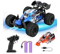 Ulikey Voiture télécommandée 1:20 monstertruck télécommandée avec lumière de carrosserie/double coque, voiture RC 2,4 G, cadeau pour enfants de 3 ans et plus (2)
