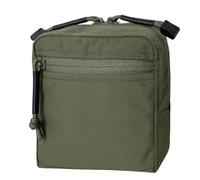 ULIONTAC Sac Tactique 500D Nylon avec Double Fermeture Éclair YKK Smart GP Accessoires de Plein Air Sac Magazine Poche MOLLE Sangle Mattage Outil de Chasse et de Pêche 15x15x6cm, Rg., Taille unique