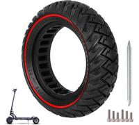 Ulip 10 X 3/255 X 80 (80/65-6) Solid Tyre 10 Inch Replacement Electric Scooter Wheels Front Or Rear Solid Red Tyre