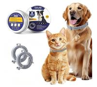 Ulisem 2 Collier Anti Puce Chien Réglable, Naturel, Résistant à L'eaucollier Anti Puces pour Chien, Élimine Puces, Tiques, Poux, Huiles Essentielles 100% Naturelles, Protection Jusqu'à 12 Mois