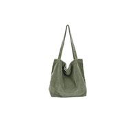 Ulisty Femmes Grande capacité Velours côtelé Sac d'épaule Rétro Sac à Main Mode Sac de Courses Tote Sac Quotidien, Vert, Taille unique, Vert, Taille unique