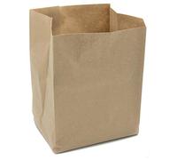 UlithClean Sacs à délavé organique, sacs composts, sacs en papier organique, résistant à l'eau, 10 litres, 270 x 200 x 160 mm, sacs en papier (paquet de 10)