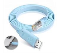 Uliwamowi RJ45 Câble USB à Console, RJ45 USB Console Cable avec Puce PL2303GT, pour Connecter les Terminaux Aux Routeurs et Commutateurs, 1.8M/5.9FT, Compatible Windows 7/8/10, Mac OS, Linux
