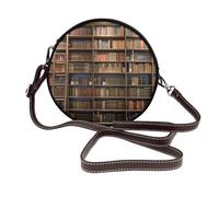 ULKMFFCF Beau sac à bandoulière rond coloré imprimé papillon pour femmes filles sac à bandoulière en cuir pour l'école, le travail, les voyages, Bibliothèque de la salle de lecture, Taille unique