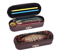 ULKMFFCF Crown of Thorns Trousse à crayons rigide en cuir synthétique avec fermeture éclair pour l'école, le bureau, les voyages et le maquillage, Noir , Taille unique, Cartable
