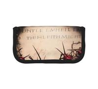 ULKMFFCF Crown of Thorns Trousse en toile imprimée - Grande capacité pour l'école, le bureau, les stylos, les cosmétiques, Noir , Taille unique, Cartable