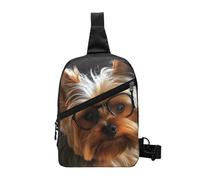 ULKMFFCF Green Nature Sac à bandoulière imprimé pour homme et femme Sac de sport pliable pour course à pied, randonnée, cyclisme, voyage, travail, Funny Dog, Taille unique, Sac de voyage