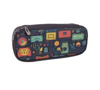 ULKMFFCF Hello Hawaii Trousse à crayons imprimée pour garçons et filles - Jolie pochette en cuir synthétique pour l'école, le bureau, les voyages, le maquillage, Modèle de jeu vidéo., Taille unique