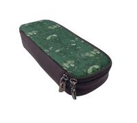 ULKMFFCF Hunter Trousse à crayons en cuir synthétique avec fermeture éclair pour l'école, le bureau, les voyages et le maquillage Vert, Noir , Taille unique, Cartable