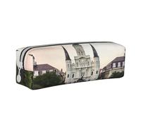 ULKMFFCF Jackson Trousse carrée en cuir imprimé avec fermeture éclair pour l'école, le bureau, les voyages et le maquillage, blanc, Taille unique, Cartable