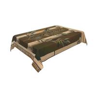 ULKMFFCF Nappe en tissu imprimé bâtiment antique en romain et grec, 137 x 183 cm, lavable, rectangulaire, pour cuisine, salle à manger, fête, mariage, festival