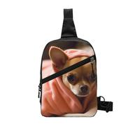 ULKMFFCF Sac à bandoulière imprimé bouledogue français pour homme et femme, sac de sport pliable pour la course à pied, la randonnée, le cyclisme, les voyages, le travail, Chihuahua déprimé., Taille