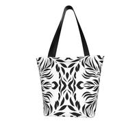 ULKMFFCF Sac à bandoulière imprimé golf noir et blanc pour femme Sac fourre-tout Sac à provisions, Motif noir et blanc., Taille unique