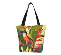 ULKMFFCF Sac à bandoulière imprimé oiseau de paradis tropical pour femme, sac à main, sac fourre-tout, sacs de courses, Oiseau du Paradis tropical, Taille unique