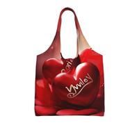 ULKMFFCF Sac fourre-tout en toile imprimée tournesol jaune pour femme, sac à main réutilisable, sac à bandoulière pour l'école, le travail, les voyages, cœur, Taille unique