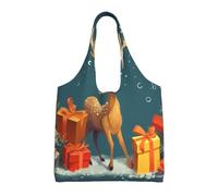 ULKMFFCF Sac fourre-tout en toile imprimée tournesol jaune pour femme, sac à main réutilisable, sac à bandoulière pour l'école, le travail, les voyages, Cadeau de Noël, Taille unique