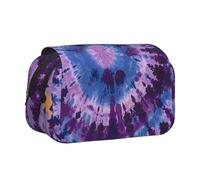 ULKMFFCF Trousse à crayons double couche avec imprimé planètes spatiales pour étudiants, fournitures scolaires, organisateur de voyage, Teinture violette, Taille unique, Cartable