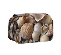 ULKMFFCF Trousse à crayons double couche avec imprimé tournesol jaune pour étudiants, fournitures scolaires, organiseur de voyage, Divers coquillages, Taille unique, Cartable