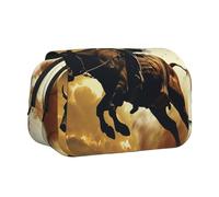ULKMFFCF Trousse à crayons double couche avec motif bateau de croisière pour étudiants, fournitures scolaires, organisateur de voyage, Cool Bull Riding, Taille unique, Cartable