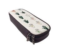 ULKMFFCF Trousse à crayons imprimée tournesols en cuir synthétique avec fermeture éclair pour l'école, le bureau, les voyages et le maquillage, Art de l'alphabet en langue des signes, Taille unique