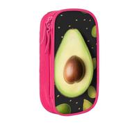 ULKMFFCF Trousse à crayons noire avec imprimé avocat - Grande capacité - Pour l'école, le bureau, les voyages, le maquillage, rose, Taille unique, Cartable