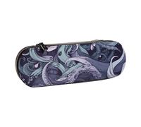 ULKMFFCF Trousse à crayons rigide imprimée Volcano - En cuir synthétique - Pour l'école, le bureau, les voyages et le maquillage, Inspiré de la sorcière de la mer, Taille unique, Cartable