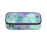 ULKMFFCF Trousse à crayons sirène avec compartiments - Grande capacité - Pour l'école, le bureau, les voyages, Noir , Taille unique, Cartable
