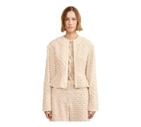 Ulla Johnson - Rosalind Zip Peplum Jacket - Femme - Pulls - Beige - Taille: 38 FR