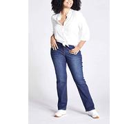 Ulla Popken 2002-520 Jean Droit, Bleu, 38W / 32L Femme