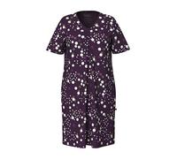 Ulla Popken 2pcs Bigshirts, Polka Dot Nightgown, Rouge Raisin, 44 Femmes