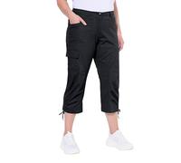 Ulla Popken 7/8 Cargohose Pantalon Cargo, Schwarz, 42W / 32L Femme