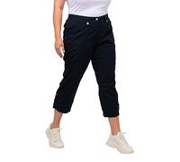 Ulla Popken 7/8-Cargohose Pantalon, Marine, 40W / 32L Femme