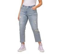 Ulla Popken 7/8-garçon-jeans Jeans, Bleu Clair, 50 Femme