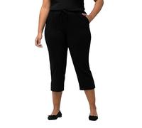 Ulla Popken 7/8-Hose Pantalon, Noir, 50W X 32L Femme