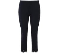 Ulla Popken 7/8-Leggings Pantalons, Marine, 50W / 32L Femme