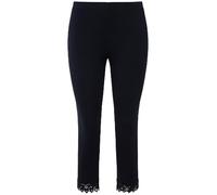 Ulla Popken 7/8-Leggings Pantalons, Marine, 50W / 32L Femme