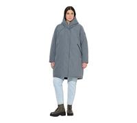 Ulla Popken Alleskönner: Hyprar Mantel Manteaux, Mélange de Gris foncé, 48-50 Femmes