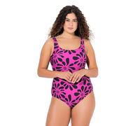 Ulla Popken Badeanzug Alice, Softline, Dg, Flowerpower Maillot de Bain Une pièce, orchidée, 50-52 Femmes