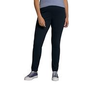 Ulla Popken Basic-Hose Schmal Pantalons, Schwarz, 33W x 32L Femme