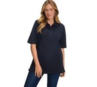 Ulla Popken Basic Poloshirt t-Shirts, Marine, 48-50 Femme