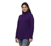 Ulla Popken Basic-Shirtrolli T-Shirt, Violet Profond, 60-62 Femme