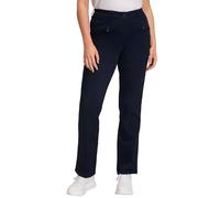 Ulla Popken Basic-Stretchhose Mony Pantalons, Navy Blau, 56W / 30L Femme