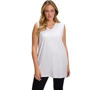 Ulla Popken Basic-V-Top T-Shirts, Mohn, 68-70 Femme