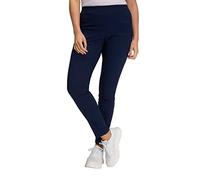 Ulla Popken Bengalinhose Slim, Sienna Pantalon, Noir, 38W / 32L Femme