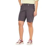 Ulla Popken Bermuda Cargo pour Femme, Taille Confortable, Coupe 4 Poches, 818455, Gris Graphite, 38W / 32L