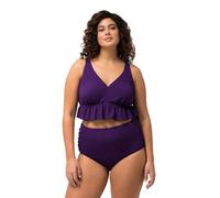 Ulla Popken Bikini, Structure, Volants, Bonnets Souples, Bretelles réglables Ensemble, Lilas, 56 Femmes